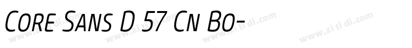 Core Sans D 57 Cn Bo字体转换